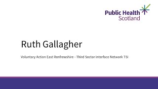 Ruth Gallagher   Voluntary Action East Ren   Third Sector Interface Network TSI