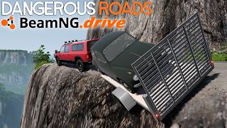 BeamNG.drive - Trailering A Car Is Impossible On This Horrible Road