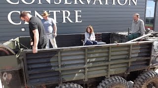 Alvis Stalwart HMLC coming off & on low loader