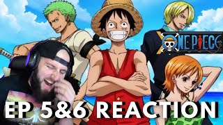 ONE PIECE EP 5 & 6 REACTION "Terrifying Mysterious Power! Captain Buggy, The Clown Pirate"