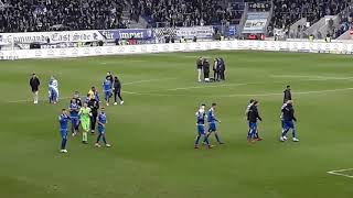 Stimmung nach dem Spiel  29.02.2020  1.FC M vs Carls Zeiss Jena (6:2)