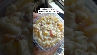 Sweet and Creamy Filipino Macaroni Salad Recipe😋 #shorts #CookingForAfam