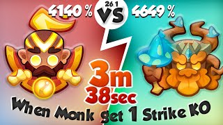 What when MONK gets 1 Strike OK? PVP Rush Royale