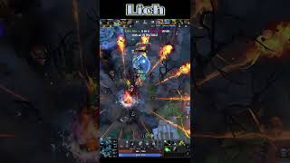 Lich is Broken🔥Instant 2753 Golds in 20 Second #dota2 #shorts #Rampage