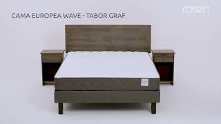 CAMA EUROPEA Wave + Muebles Tabor