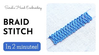 How to do Braid Stitch