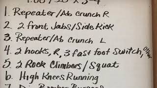 Today’s Workout 4-14-20