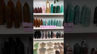 Restocked crystal shelves! | #crystalshopping #healingcrystals #crystalhealing #crystalshops