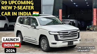 09 UPCOMING NEW 7-SEATER TYPES CAR LAUNCH IN INDIA 2024 | FEATURES, LAUNCH DATE, PRICES | 7-SEATER