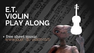 E.T - John Williams violin play along