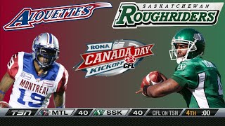 2010 CFL Canada Day Season Opener - Montreal Alouettes at Saskatchewan Roughriders - July 1st, 2010