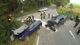 Drei Verletzte bei Verkehrsunfall auf der K225