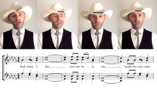 Tag tutorial // Lone prairie (Norman Luboff) - Barbershop Quartet