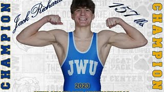 Jack Richardson-Johnson and Wales University wins 2023 New Standard Invitational 157lb Championship.