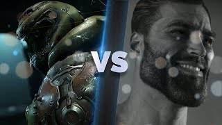 The DOOM Slayer vs. GIGACHAD