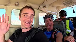 Marcin First Skydive! Tandem Jump from 10000 feet at iJump Gran Canaria