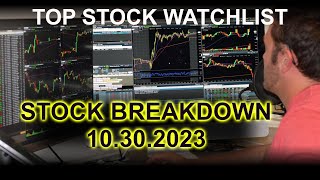 Stock Watchlist 10/30/23 Weekly Trade Ideas