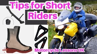 Tips for being a short motorcycle rider