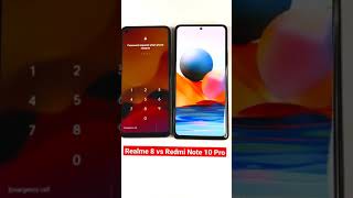 Realme 8 vs Redmi Note 10 Pro Boot Speed Test #Shorts