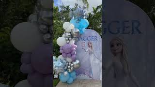 #eliscreations #miamiballoons #smallbusiness #fyp #foryou #balloongarland #balloons #frozen