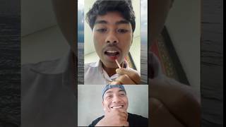 reactions : cowok pake lipstik #videolucuterbaru #funny #meme