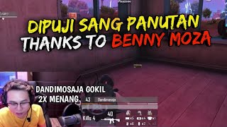 DIPUJI SANG PANUTAN BENNY MOZA !!! GAME PLAY JADI MENINGKAT -PUBG MOBILE INDONESIA