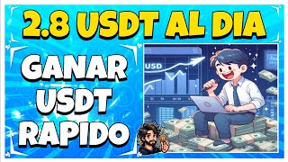 🔥COMO GANAR USDT FACIL Y RAPIDO DIRECTO A BINANCE🔥 Gana USDT Todos los Días🔥 Retiro 2.8 USDT en Vivo