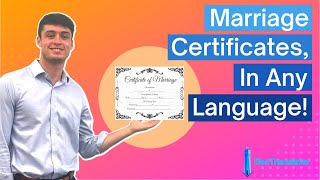 How to Translate a Marriage Certificate to any Language (Using DocTranslator!)