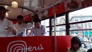 Ceviche del Perù in tram a Milano 2015