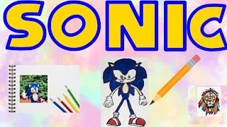 sonic the fast drawing