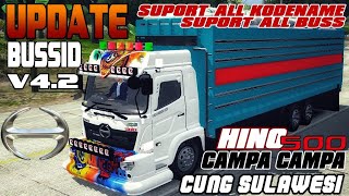 "CUNG CAMPA" UPDATE KODENAME SOUND HINO CUNG SULAWESI CAMPA CAMPA BUSSID V4.2 | MOD BUSSID TERBARU