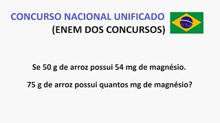 CNU 2024 - Um certo tipo de arroz integral orgânico contém ...