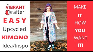 How To Make an Upcycled Kimono Wrap | Upcycled Sewing Project