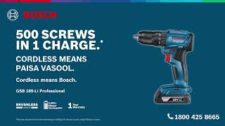 Bosch 18V Cordless Impact Drill (Kannada) | Cordless Means Paisa Vasool