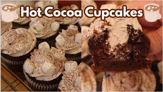 How to make HOT COCOA CUPCAKES!