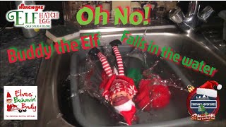 Buddy the Elf falls off the Shelf - Elves Behavin Badly Day 8 underwater with the Nurchums Elves