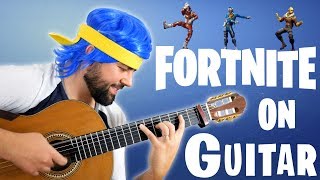 FORTNITE DANCES ON GUITAR