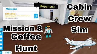 Coffee Hunt Mission In Cabin Crew Simulator (Roblox)