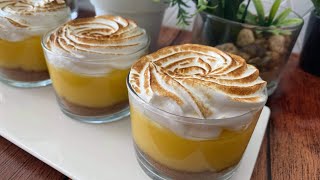 كؤوس بالليمون البنة ولا خلي 🍋🍋verrines à la crème au citron