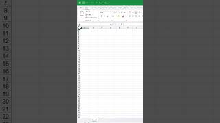 عدد الصفوف و الأعمدة في sheet Excel