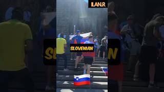 Slovenian fans already chanting…😳🇸🇮 #shorts#football#shortsvideo