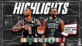 Milwaukee Bucks vs Boston Celtics Full Game Highlights - October 28, 2024 | 2024-25 NBA Season