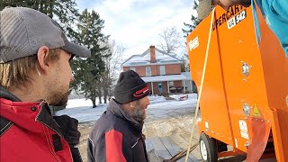 Near Disaster Unloading New Feed Cart!!! (episode #8)