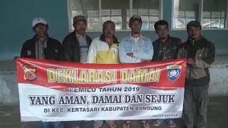 POLSEK KERTASARI "KETUA RW DS. CIKEMBANG KEC. KERTASARI MENDUKUNG PEMILU 2019 AMAN, DAMAI&SEJUK"