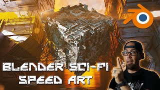 Blender Sci-Fi Speed Art!