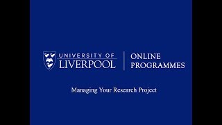 Managing Your Research Project