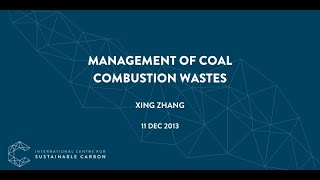 Management of coal combustion wastes | ICSC Webinars