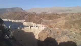 View of Hoover Dam from the Hoover Dam Bypass Bridge (June 2014)