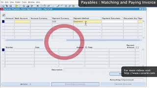 Oracle Training   Accounts Payable in Oracle EBS R12