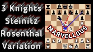 Chess Opening: Three Knights, Steinitz, Rosethal Variation | Amazing Queen Trap | ft. Vijay Joshi